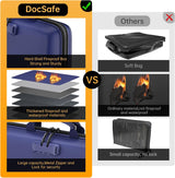DocSafe Fireproof File Organizer with Lock, Green, 15.55 x 3 x 11.5 inches, Hard-Shell Fireproof File Organizer