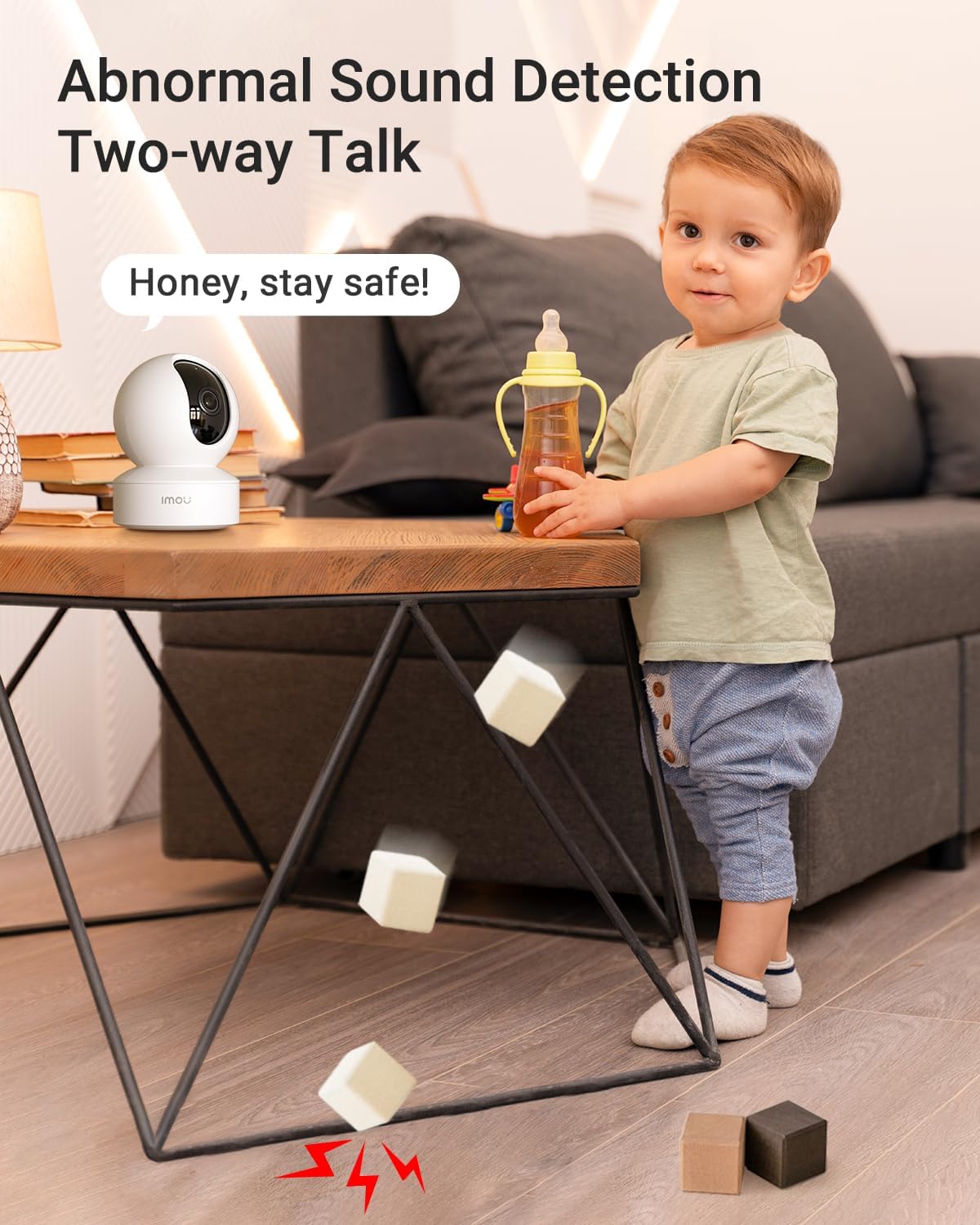 Imou 1080P Indoor Smart Camera, 360° PTZ, Night Vision, Two-Way Talk