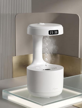 Air Humidifier Home Ultrasonic USB Mini Humidifier with Anti-Gravity Water Drops Light Effects