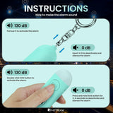Riverstone Personal Security Tracker Alarm 130dB with Apple Find My GPS Only for iOS, Stop Aggression, Siren Emergency Self-Defense & Anti Removal Key Ring for Women and Children