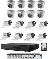 Hikvision Camera Bundle Kit — 8 Indoor + 8 Outdoor, 1 DVR, 2TB HDD