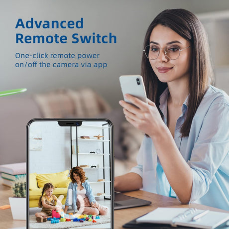 VIDCASTIVE Security Camera 4K Mini Wireless WiFi Indoor Cameras, AI Human Detection, Auto Night Vision, Cloud Storage, Up to 100 Days Standby Battery Life