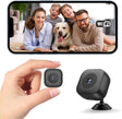 Mini Hidden WiFi Camera, 1080P HD Wireless Indoor Security Camera-Small Surveillance/Nanny Cam for Home Monitoring, Motion Detection/Night Vision, APP Control for iOS/Android