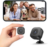 Mini Hidden WiFi Camera, 1080P HD Wireless Indoor Security Camera-Small Surveillance/Nanny Cam for Home Monitoring, Motion Detection/Night Vision, APP Control for iOS/Android