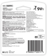 Energizer Max 9V Alkaline Battery (1-Pack)