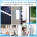Smart WiFi Door/Window Sensor | Tuya smart alarm, Wireless Entry Detector with Real-Time Alerts, Works with Alexa/Google Home, No Hub Required(1Pack)
