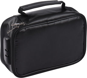 Fireproof File Document Bag Safety Organizer with 3-Digit Lock Zipper Closure Fire & Water Resistant Money Pouch Multi-Layer Card Case for Home Office Travel Passport Certificates