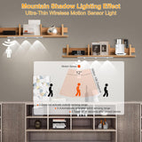 LED Under Cabinet Lighting, Rechargeable Motion Sensor Light Indoor, 3 Color Temperatures, Wireless Magnetic Closet Light for Closets, Kitchen, Bedroom, Hallway, Stairs (2 PCS)
