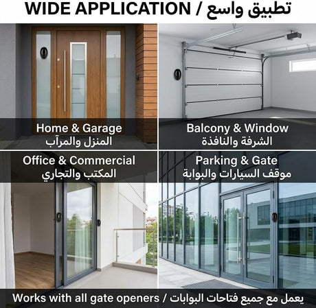 GoolRC New DC12V Infrared Photocell Beam Sensor Automatic Gate Door Garage Shutter Barrier Detector for Door Window Burglar Alarm System Sliding Gate Opener Accessory 1 Pair(Transmitter & Receiver)