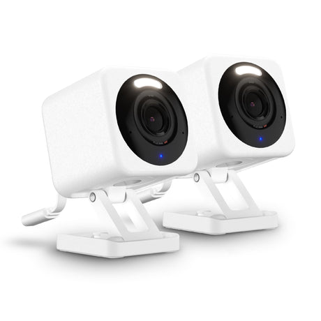 WYZE Cam v4, 2.5K HD WiFi Smart Home Security Camera, Indoor/Outdoor, Pet/Baby Monitor, Motion Activated Spotlight/Siren, Color Night Vision, 2-Way Audio, Works with Alexa & Google, Black, 2 Pack