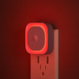 YUNLEX 2 Pack Plug in Red Sleep Night Light with Motion Sensor & Dusk to Dawn Sensor, Soft Glow, Dimmable, LED Lights for Bedroom, Sleep, Baby Nursery, Kids, Toddler, Bathroom, Hallway, Home Decor