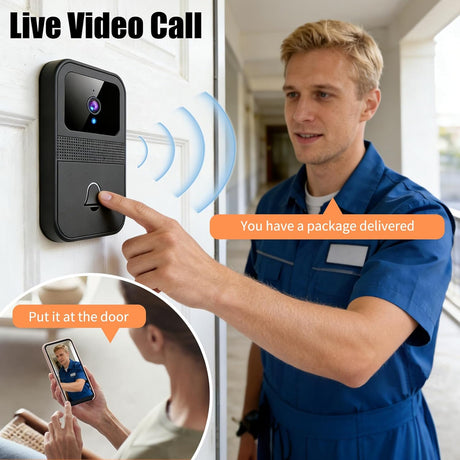 OBEST video doorbell wireless, doorbell camera outdoor, App control, intelligent voice changing, high-definition night vision, automatic capture, Battery powered