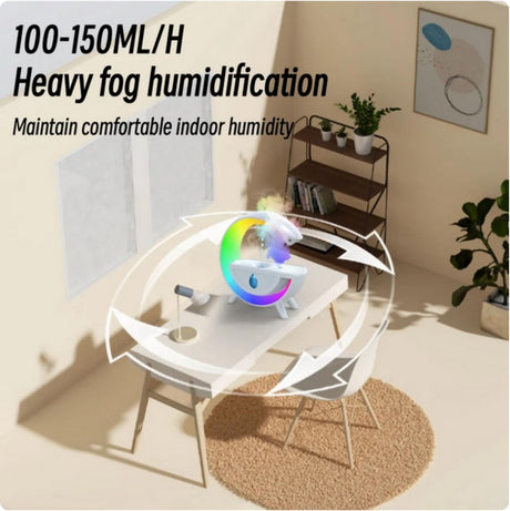 SKEIDO 350ml Anti-gravity Air Humidifier Diffuser Creative Aromatherapy Water Droplet RGB Table Lamp Night Light for Office Bedroom
