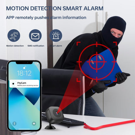 Mini Hidden WiFi Camera, 1080P HD Wireless Indoor Security Camera-Small Surveillance/Nanny Cam for Home Monitoring, Motion Detection/Night Vision, APP Control for iOS/Android