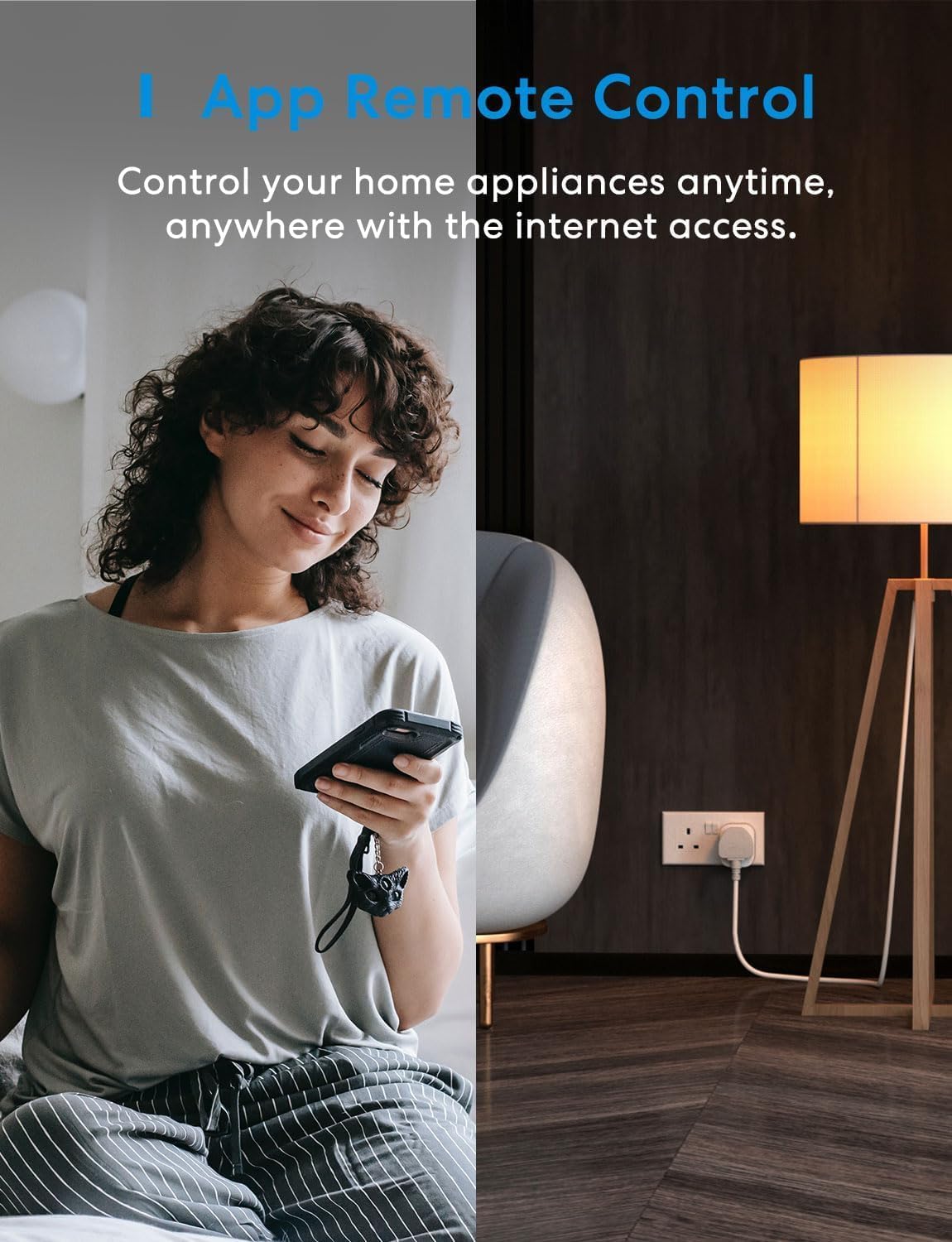 Meross Matter Smart Plug Mini with Energy Monitoring, Works with Apple HomeKit, Alexa, Google Home, SmartThings, WiFi Plug with Voice Remote Control, 13A, 1 Pack