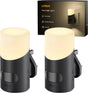 Lyridz Night Light Plug in Wall with Motion Sensor Up-and-Down Glowing, Smart Dimmable Warm White Motion Sensor Night Light Ideal for Hallway Bedroom Stairs Washbasin, 2 Pack