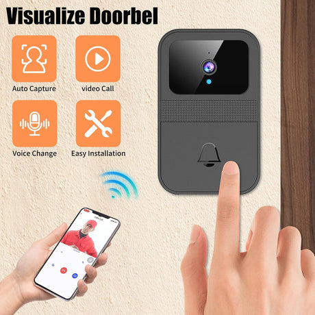 OBEST video doorbell wireless, doorbell camera outdoor, App control, intelligent voice changing, high-definition night vision, automatic capture, Battery powered