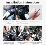 ZORBES® Motorcycle Helmet Combination Lock, 3-Digits Combination Padlock Motorbike Helmet Lock, Bike Helmet Lock Helmet Locks for Motorbikes Scooter Helmet for 22-28mm Handlebar