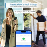 Smart Lock,Fingerprint Door Lock with 4585 Mortise.Keyless Entry Bluetooth Lock,Free APP,IC Card,Anti-peep Code,TT Lock App Control,for Home,Office,Apartment (R1)