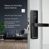 Smart Lock,Fingerprint Door Lock with 4585 Mortise.Keyless Entry Bluetooth Lock,Free APP,IC Card,Anti-peep Code,TT Lock App Control,for Home,Office,Apartment (R1)