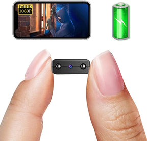Smallest Wireless Hidden Camera,HD1080P Wireless Battery Camera,Portable Remote Camera,Nanny Cam,Baby Monitor with Night Vision,Motion Detection,Cloud Storage,Remote Viewing for iOS Android Phone APP
