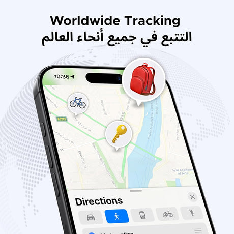 UGREEN FineTrack Smart Finder 1PCS, Apple Find My (iOS only) Smart Tag Replaceable Battery Tracker Locator Luggage Tag Bluetooth Item Finder for Wallet, Suitcase, Car, Keys, Passports