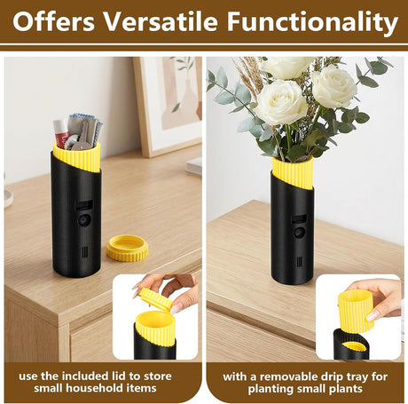 Camera Disguise Vase | Compatible with Ring Indoor Camera 2nd Gen | Conceals and Hides Cameras | Discreet Cable Opening | Blends with Home Decor | Decorative Vase(Plant Not Included)