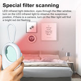 Hidden Camera Detectors, Anti-spy Detector Device, Mini Infrared Camera Detector, Portable USB Rechargeable Privacy Protection Anti-spy Hidden Device Scanner, Privacy Protector