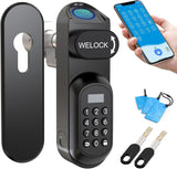 WELOCK U81 Smart Door Lock, Fingerprint + WiFi + RFID + Mechanical Key