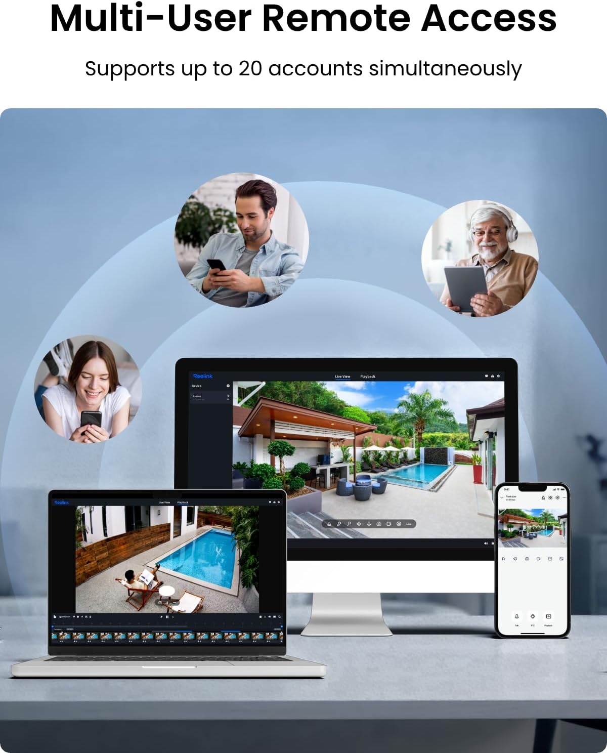 REOLINK Lumus 2K 4MP WiFi Camera with Spotlight, AI Detection