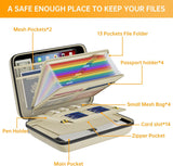 DocSafe Fireproof File Organizer with Lock, Green, 15.55 x 3 x 11.5 inches, Hard-Shell Fireproof File Organizer