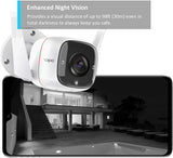Tapo 2K Outdoor Security Camera, Motion Detection, IP66 Weatherproof, Built-in Siren, 2-way Audio, 3MP, Night Vision, Cloud &SD Card Storage, Works with Alexa & Google Home (Tapo C310)