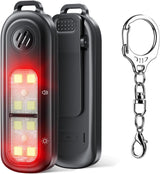 130DB Personal Safety Alarm - Rechargeable Emergency Siren with 3 LED Strobe Lights, Self Defense Keychain for Women, Men, Kids & Seniors - Clip-On Alarm for Running, Walking, Travel (Black)