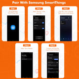 easyTag Wallet Tracker (Global Tracking for Samsung) - Rechargeable Luggage Tag for Wallets, Bags and Suitcases. Samsung Tag Compatible with SmartThings App
