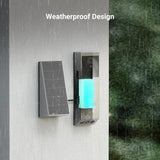 EZVIZ Video Doorbell with 2K & 1080p Double Camera, Wireless Doorbell with Solar Panel, Person Detection, Package Detection, Two-Way Audio and Colour Night Vision, 32GB eMMC Memory, EP3x Pro