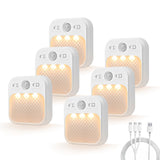 MERTTURM Motion Sensor Night Light, Wireless Rechargeable LED Night Light Indoor, 3 Sensor Modes&Adjustable Brightness (30days Standby), Stairs/Bedroom/Bathroom/Hallway Light for Kids, Adult [2 Pack]