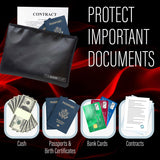 The Good Stuff Water and Fireproof Pouch (2000℉) - Protect Money, Passports, and Documents with a Fireproof Money Bag for Cash, Safe Money Storage Bags Fire Proof Waterproof