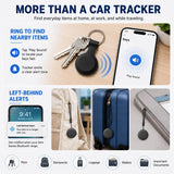 Car Tracker Support Android and iOS Systems, Magnetic Bluetooth Finder for Car with Alerts, Global positioning function,1 Year Battery Life (Includes Keychain, Strap & Mount)