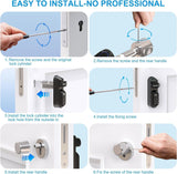 WELOCK U81 Smart Door Lock, Fingerprint + WiFi + RFID + Mechanical Key
