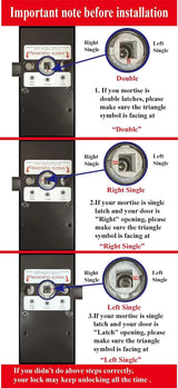 Smart Lock,Fingerprint Door Lock with 4585 Mortise.Keyless Entry Bluetooth Lock,Free APP,IC Card,Anti-peep Code,TT Lock App Control,for Home,Office,Apartment (R1)