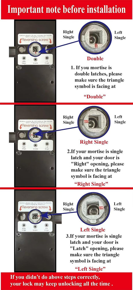 Smart Lock,Fingerprint Door Lock with 4585 Mortise.Keyless Entry Bluetooth Lock,Free APP,IC Card,Anti-peep Code,TT Lock App Control,for Home,Office,Apartment (R1)