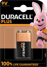 Duracell Plus Power MN1604 9V Alkaline Battery (1-Pack)