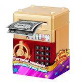Refasy Piggy Bank for Girls & Boys, 4-11 Years - Electronic ATM Money Bank for Kids & Adults, Safe Coin Bank Toy, Pink