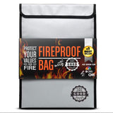 The Good Stuff Water and Fireproof Pouch (2000℉) - Protect Money, Passports, and Documents with a Fireproof Money Bag for Cash, Safe Money Storage Bags Fire Proof Waterproof