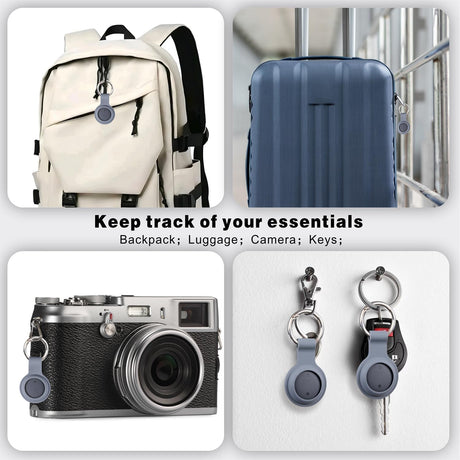 Android smart Tracker Tag - 4 Pack, Bluetooth GPS Tracker for Android Phones, Compatible with Google Find My Device, Item Locator for Luggage, Keys, Backpack, IP66 Waterproof (4 Pack)