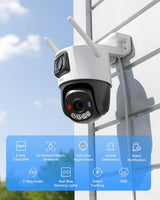 Imou Dual-Lens 6MP Outdoor PTZ Camera, AI Detection, WiFi6