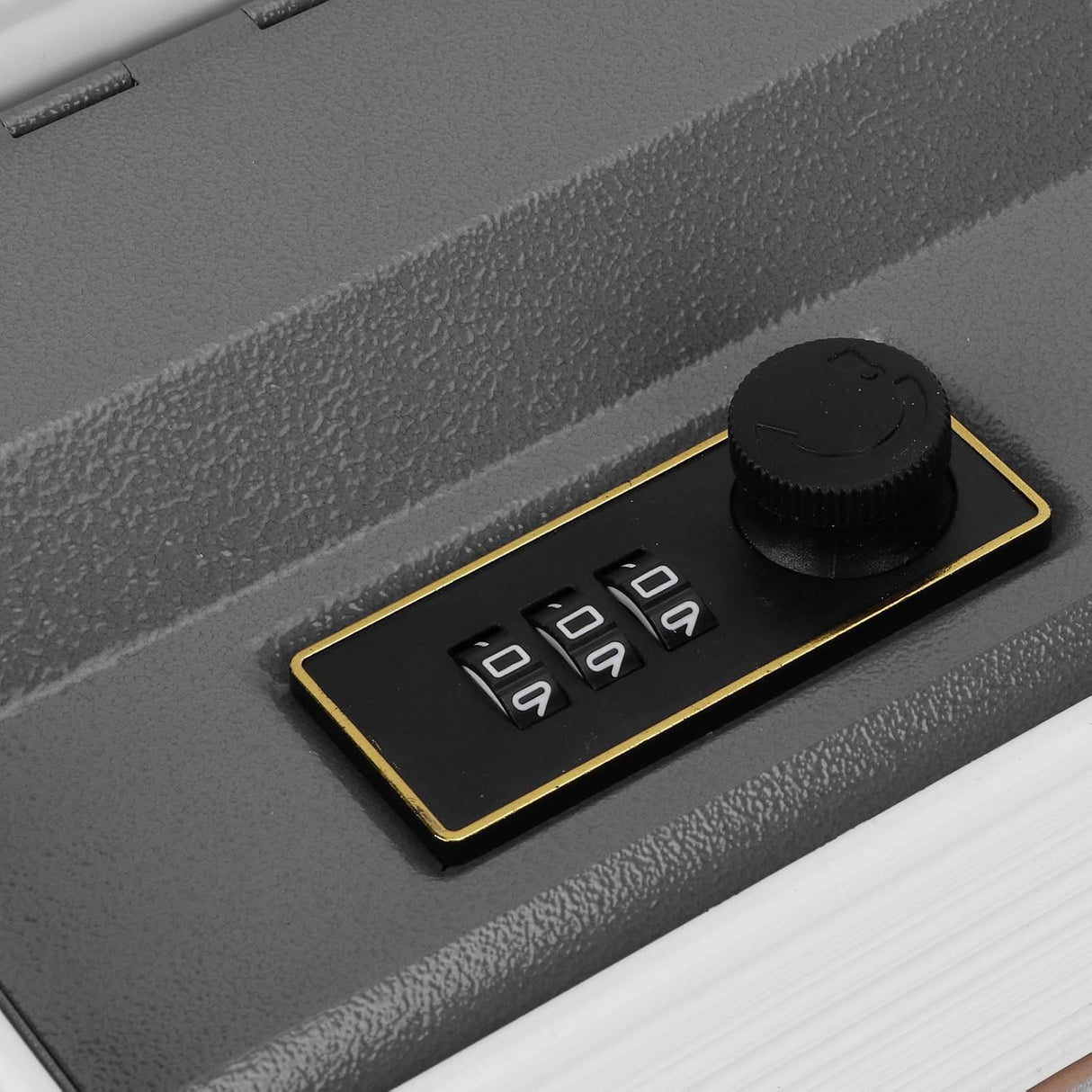 FOTABPYTI Cash Box, Safe Case Large Capacity Safe Box, Book Safe Humanized Design for Office Home