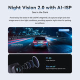 DDPAI 2K Dash Cam for Cars Front, 1440P Dashcam Car Dash Camera 360° Rotatable with Night Vision 24H Parking Monitor 5G Wifi G-Sensor ADAS Loop Recording App Control Max Support 256G, MINI2X