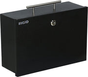 RIGID Large Cash Box | Steel Safe Box | Metal Security Chest with Key Lock | Durable Portable Money Box Safe for Bills Jewelry Receipts Coins (22 * 32.5 * 12 cm) Black - Assembled