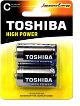 TOSHIBA 9V Alkaline Battery, High Power Vibration Resistant